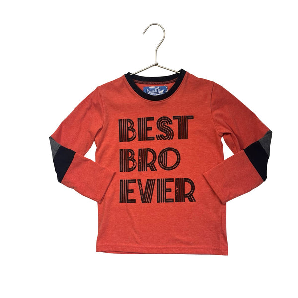 Kapital K Orange & Black 'Best Bro Ever' Shirt - Size 4 - Bounce Mkt