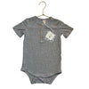 Kate Quinn Gray Ribbed Henley Onesie with Tag - Size 2 - Bounce Mkt