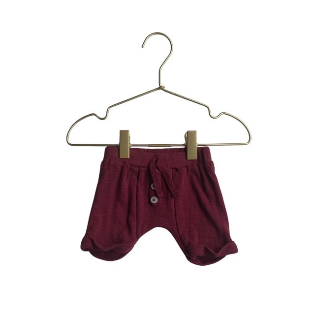 Kate Quinn Maroon Shorts - Size 0-3M - Bounce Mkt