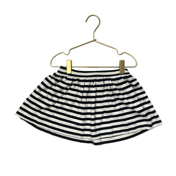 Kate Spade Black & Ivory Striped Skirt - Size 2Y - Bounce Mkt