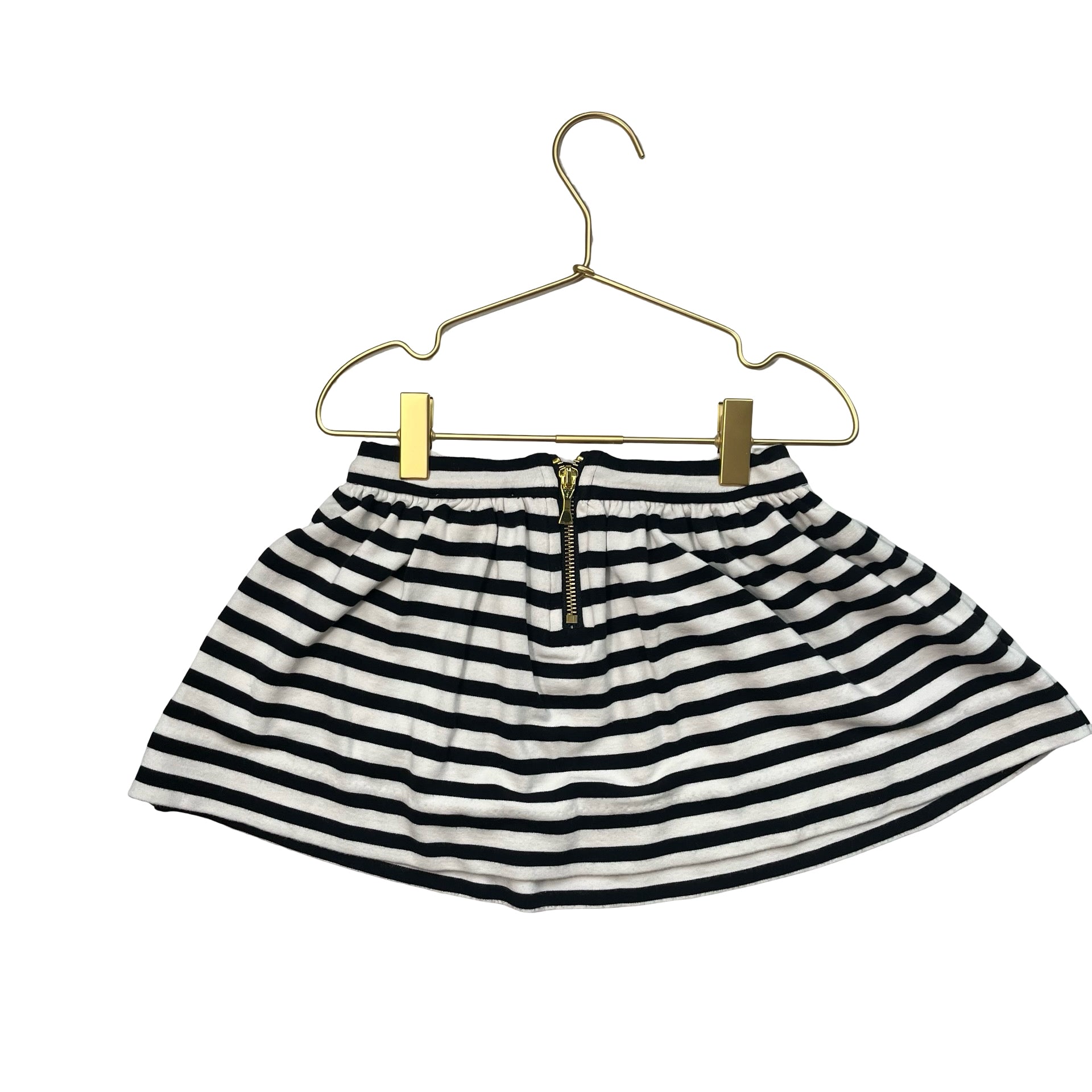 Kate Spade Black & Ivory Striped Skirt - Size 2Y - Bounce Mkt