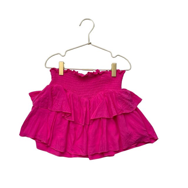 KatieJ NYC Pink Ruffle Skirt - Size M 10 - Bounce Mkt