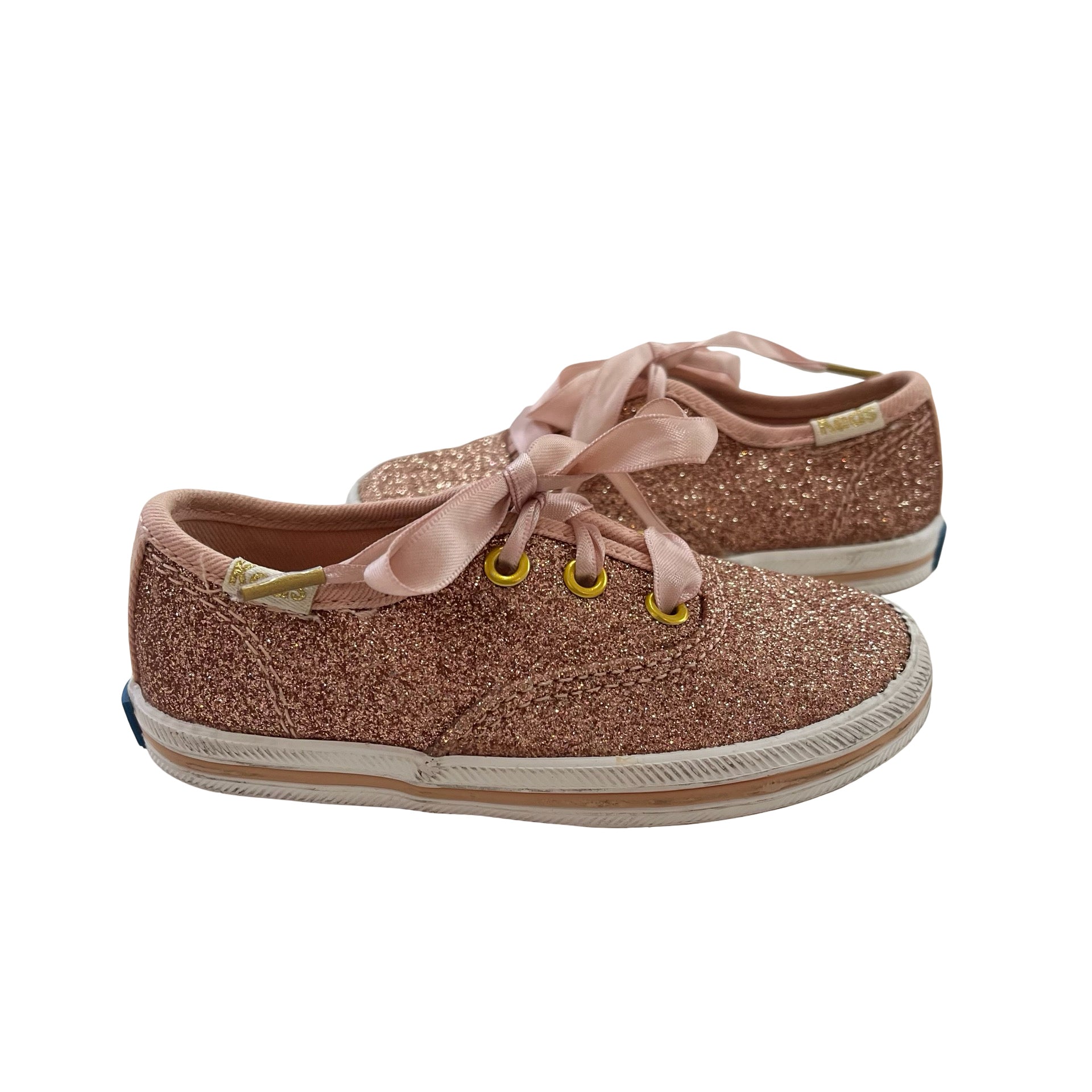 Keds x Kate Spade Rose Pink Glitter Sneakers - Size 5.5 - Bounce Mkt
