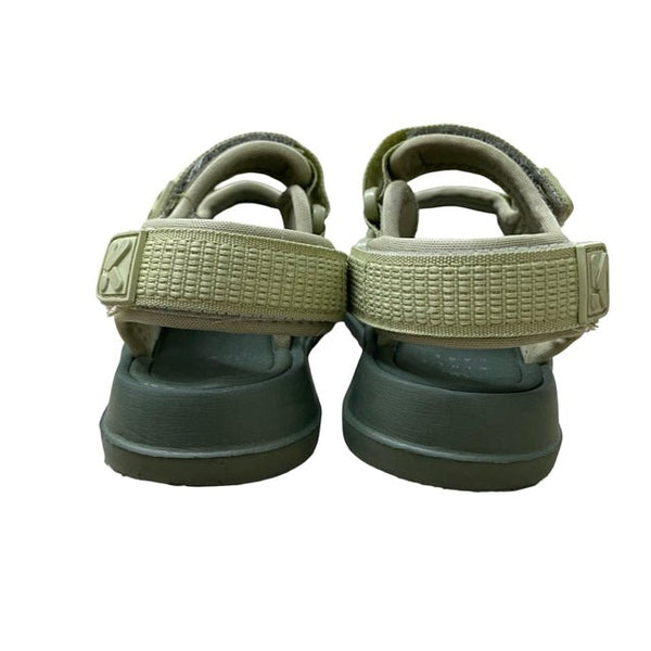 Kidly Label Lime Green & Olive Velcro Sandals - Size 9 - Bounce Mkt