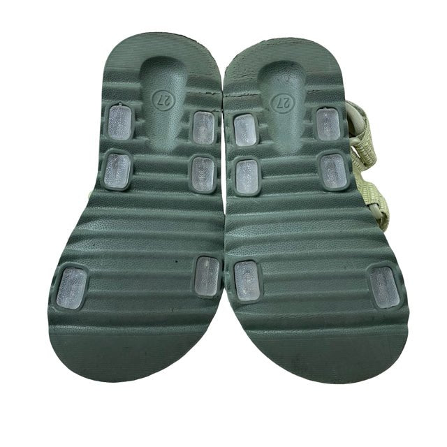 Kidly Label Lime Green & Olive Velcro Sandals - Size 9 - Bounce Mkt