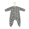 Kissy Kissy Gray Construction Truck Print Footie - Size 0 - 3 Mo - Bounce Mkt