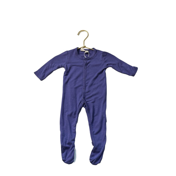 Kyte Purple Footie - Size 0 - 3 Mo - Bounce Mkt