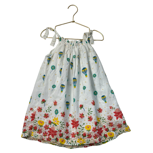Lali White Flower, Hot Air Balloon & Kite Print Dress - Size 4 - Bounce Mkt