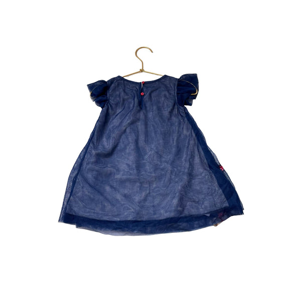 LIFE Navy Tulle & Pink Sequin Dress with Tags