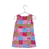 Lilly Pulitzer Pink & Blue Owl Patchwork Corduroy Sleeveless Dress - Size 2 - Bounce Mkt