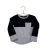 Little Bipsy Black & Gray Pocket Shirt - Size 12 - 18 Months - Bounce Mkt