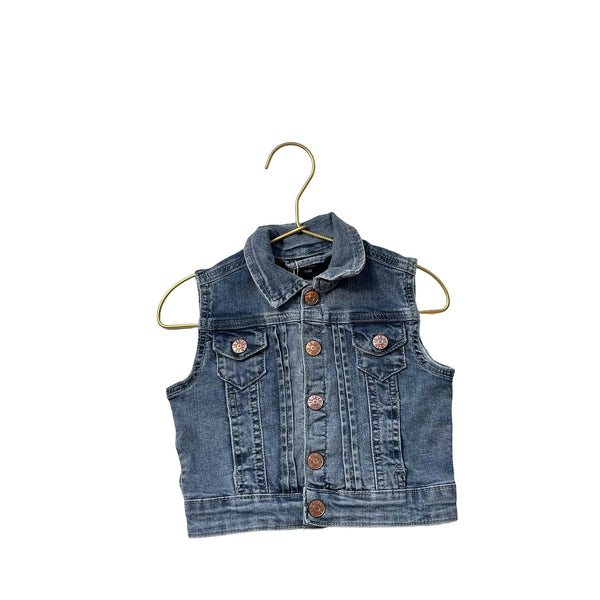 Little Bipsy Denim Vest with Tags - Size 0 - 6 Mo - Bounce Mkt