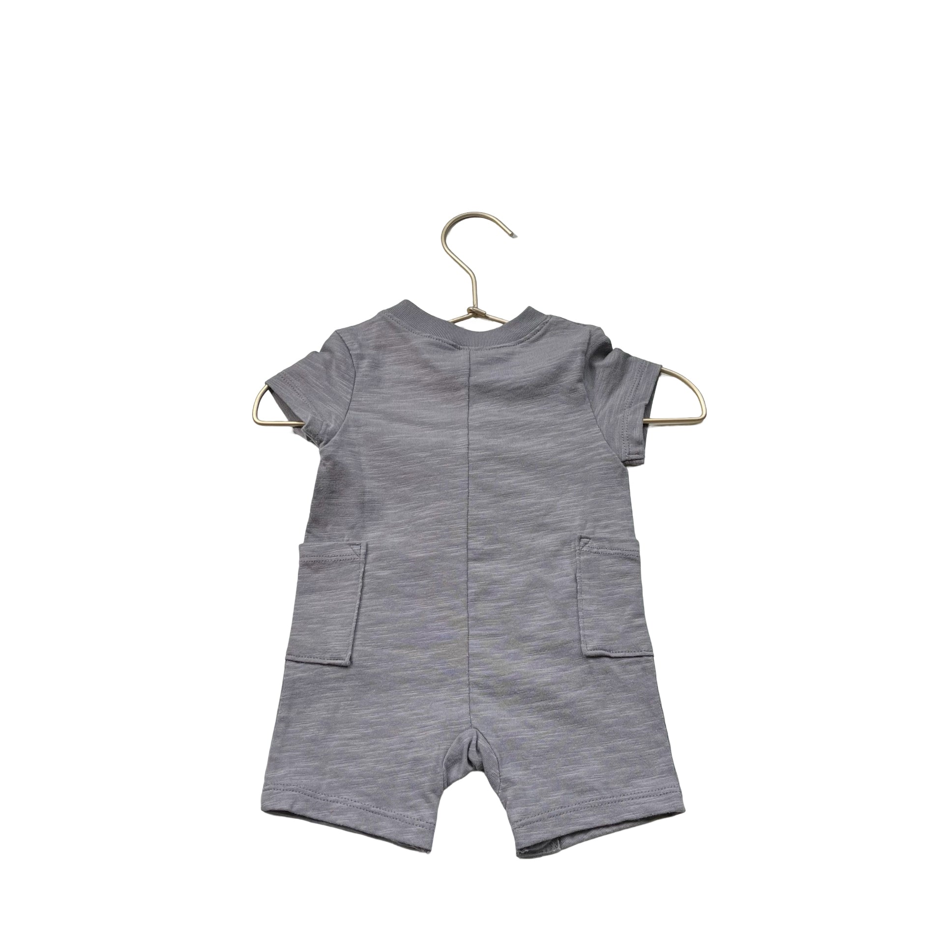 Little Co. by Lauren Conrad Gray & Yellow 'Sun Child' Romper w/Tag - Size Newborn - Bounce Mkt