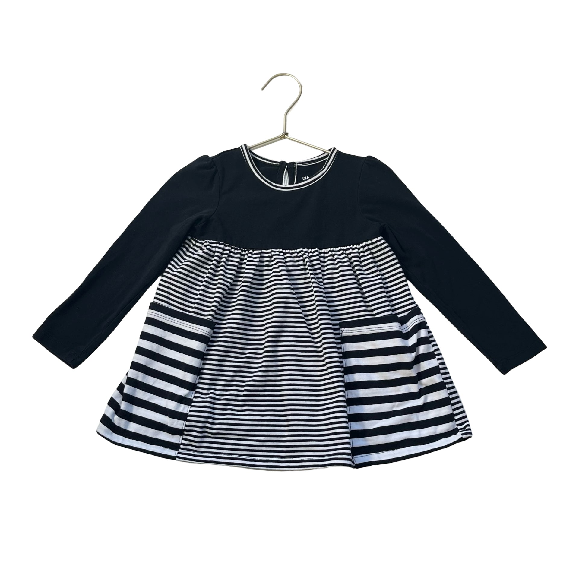 Little Me Black & Striped Tunic Top - Size 3T - Bounce Mkt