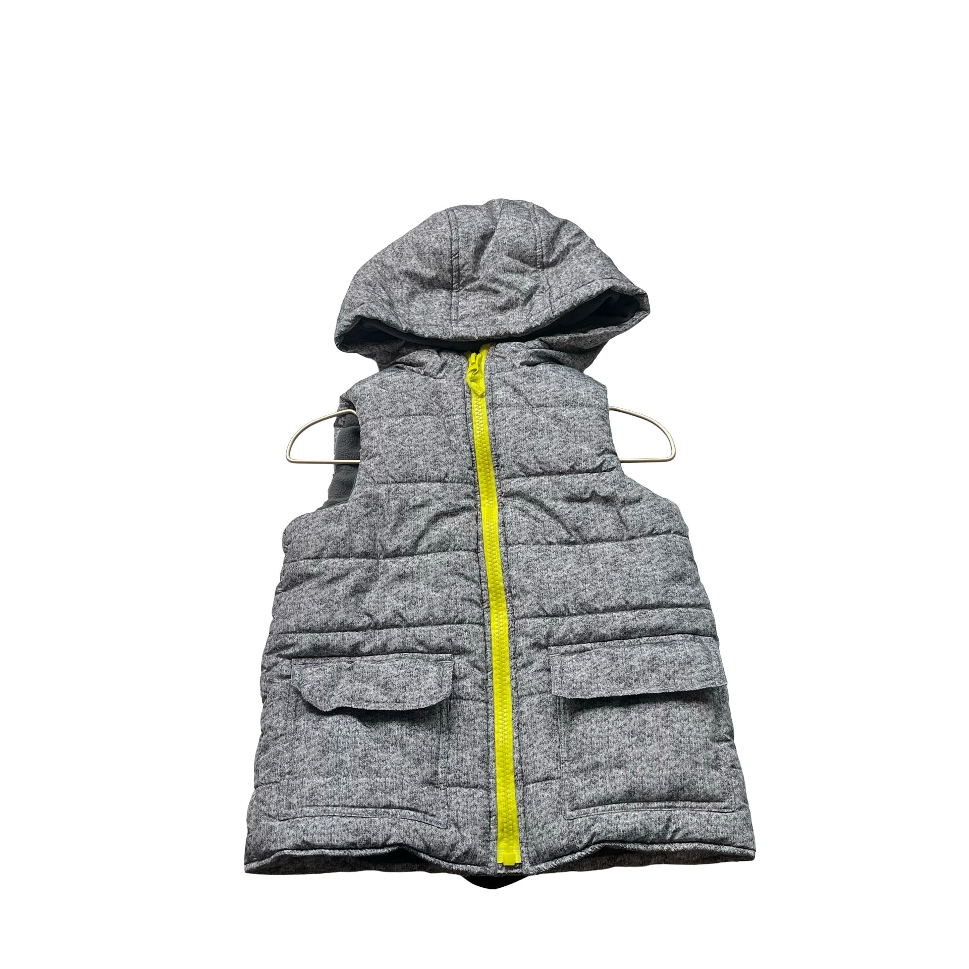 Little Me Gray Hooded Puffer Vest - Size 4T - Bounce Mkt