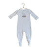Livly White Bunny & Train Footie - Size 6 - 9 Mo - Bounce Mkt