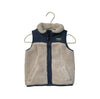 L.L.Bean Ivory Sherpa & Navy Vest - Size 12 - 18 Mo - Bounce Mkt