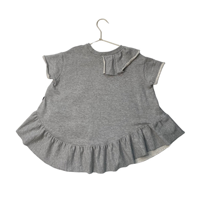 Loud Apparel Gray Ruffle Top - Size 4 - Bounce Mkt