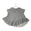 Loud Apparel Gray Ruffle Top - Size 4 - Bounce Mkt