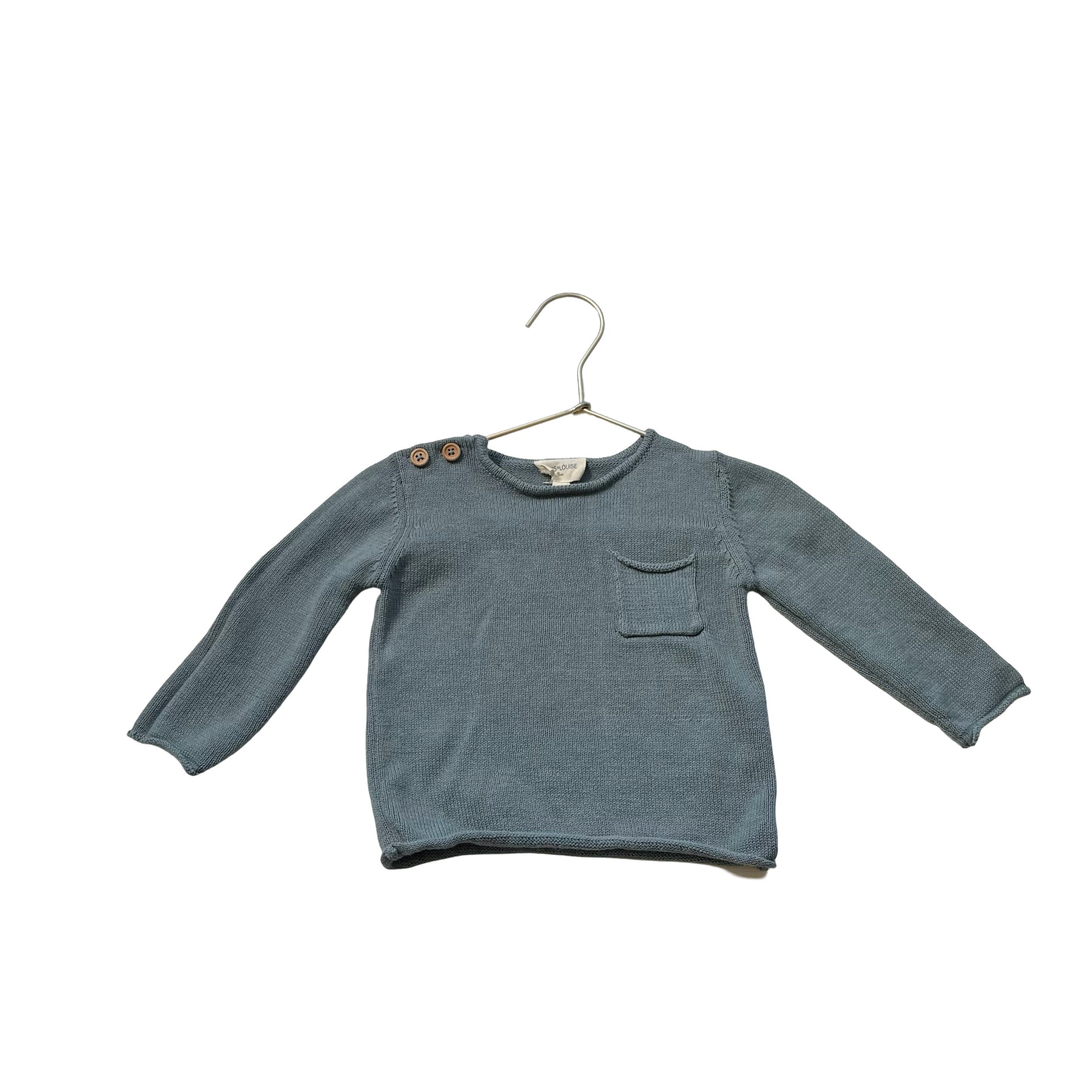 Louis Louise Green Sweater - Size 18 Mo - Bounce Mkt