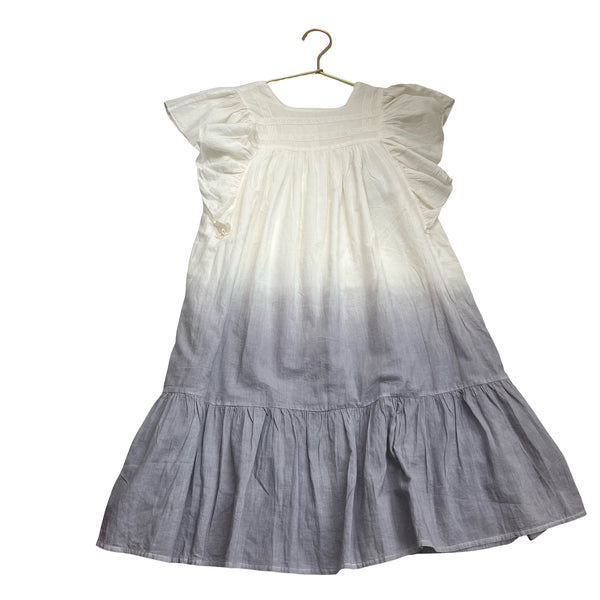 Louis Louise Ivory & Purple 'Anis Veil Dip Dye' Dress with Tags - Size 6Y - Bounce Mkt