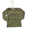 L'oved Baby Olive Green 'Where have you bean all my life?' T-Shirt - Size 9 - 12 M - Bounce Mkt