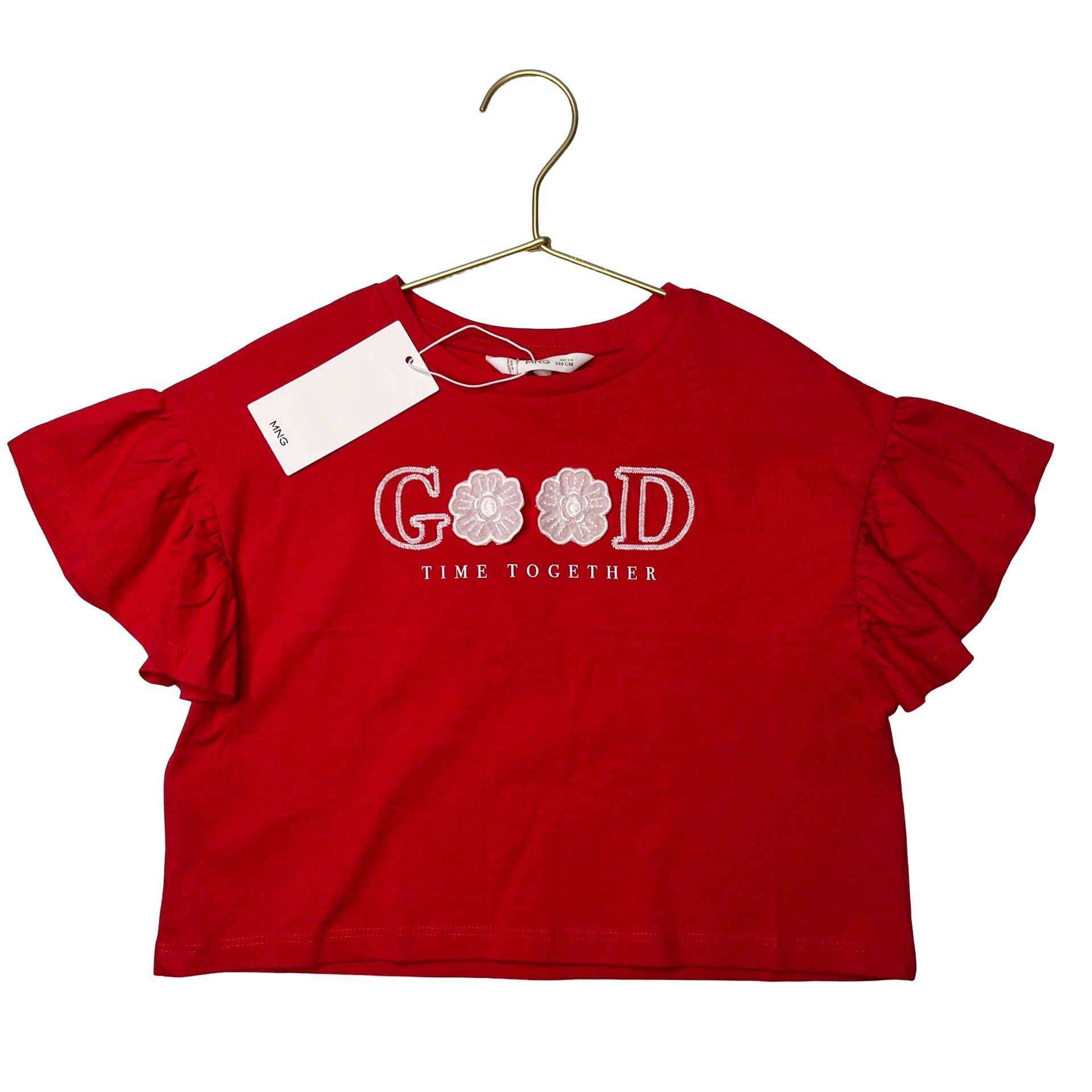 Mango Red 'Good Times' Tee with Tags - Size 5 - 6 - Bounce Mkt