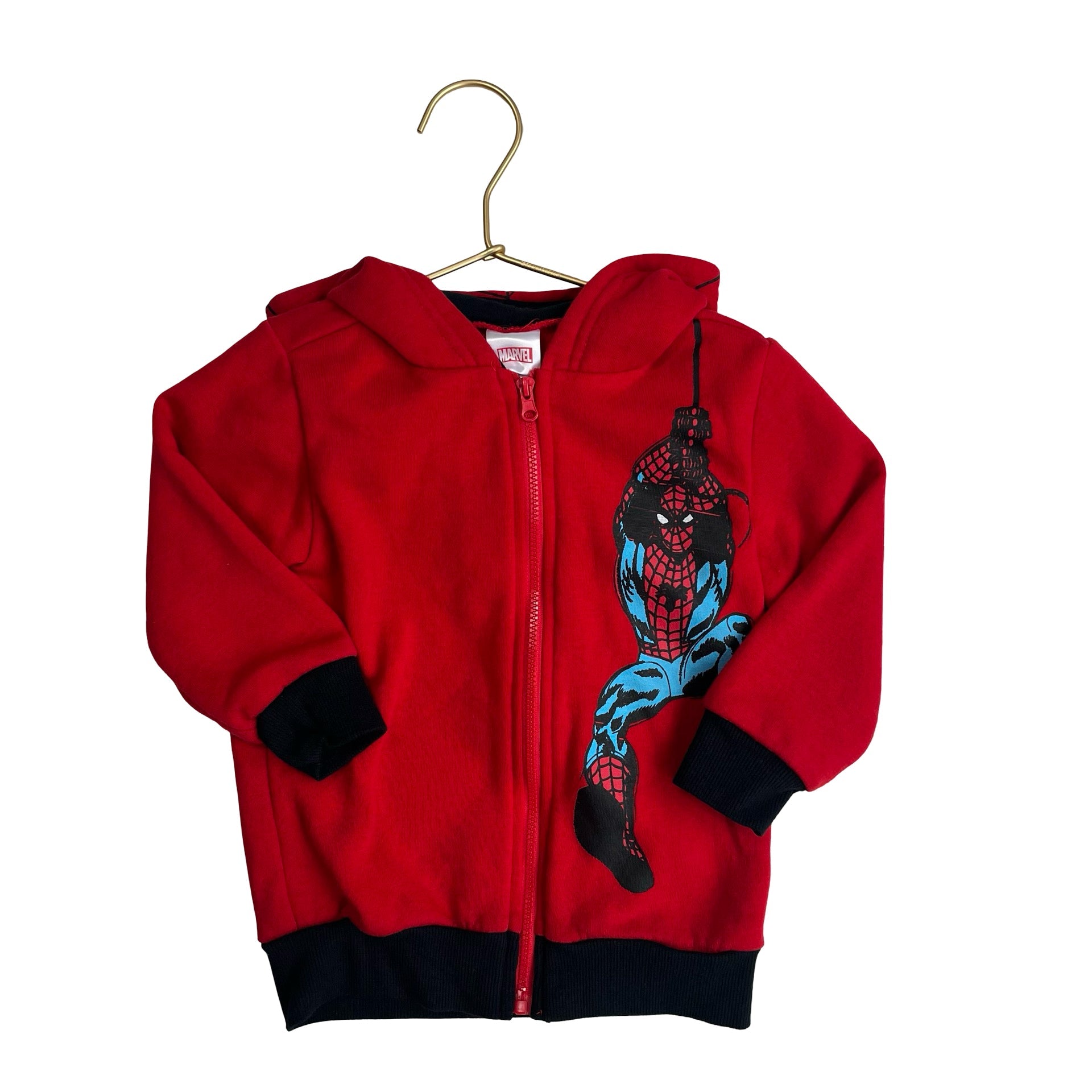 Marvel Spider - Man Red Zip - Up Hoodie - Size 2T - Bounce Mkt
