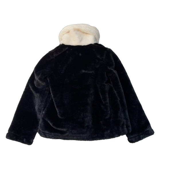 Matilda Jane Black & Ivory Faux Fur Jacket - Size 8 - Bounce Mkt