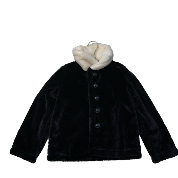 Matilda Jane Black & Ivory Faux Fur Jacket - Size 8 - Bounce Mkt