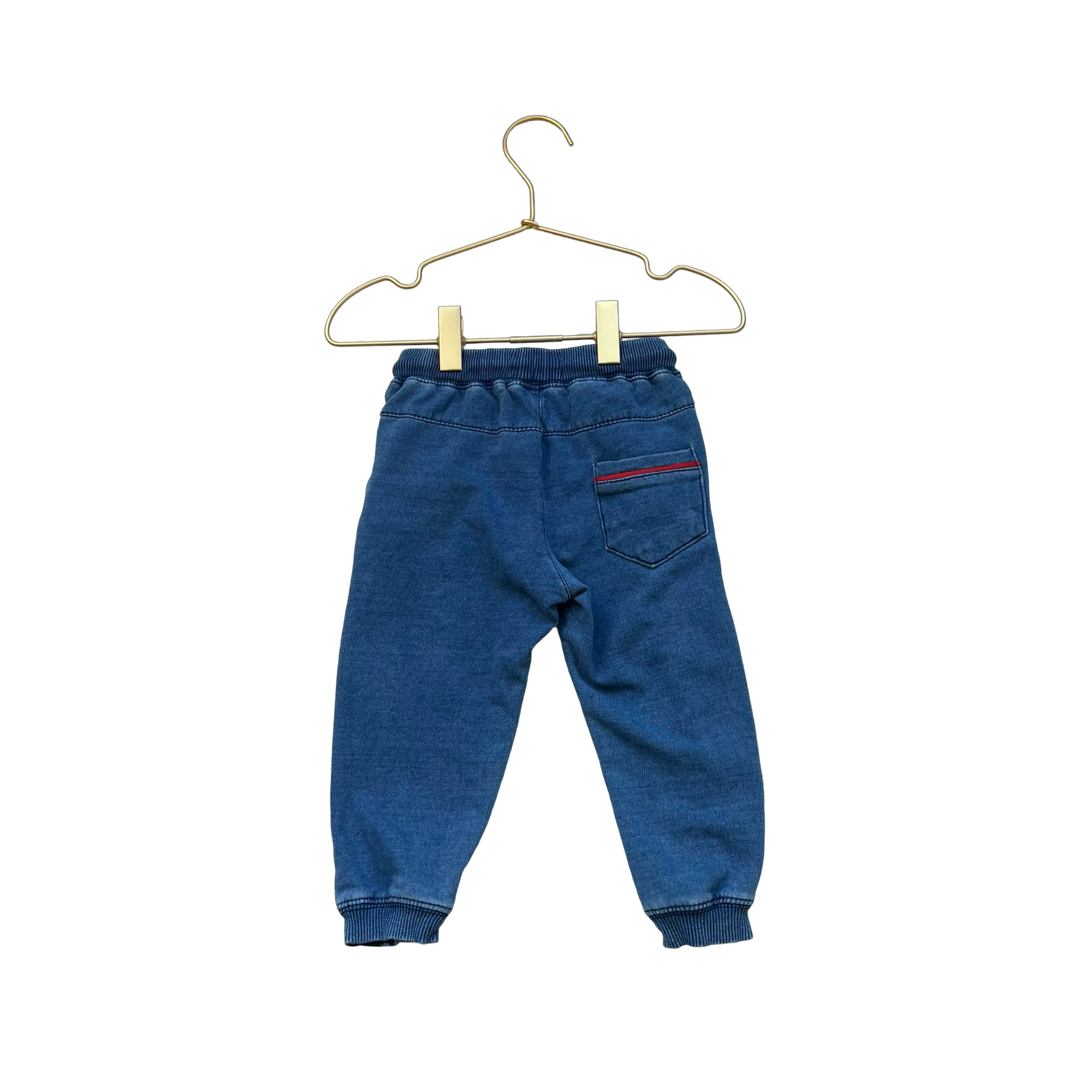 Mayoral Blue Vintage Wash Joggers - Size 12 Mo - Bounce Mkt