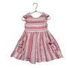 Mayoral Pink & Ivory Stripe Cap Sleeve Dress - Size 4 - Bounce Mkt