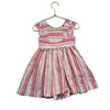 Mayoral Pink & Ivory Stripe Cap Sleeve Dress - Size 4 - Bounce Mkt