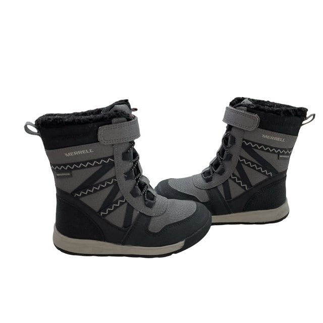 Merrell Gray & Black Waterproof Winter Boots - Size 9M - Bounce Mkt