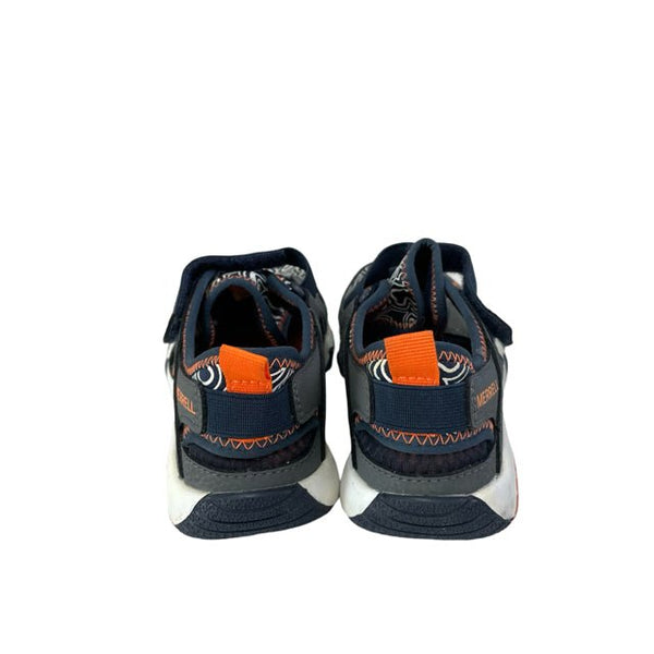 Merrell Navy & Orange 'Hydro Free Roam Monarch Chroma Sandal' - Size 3Y Big Kid - Bounce Mkt