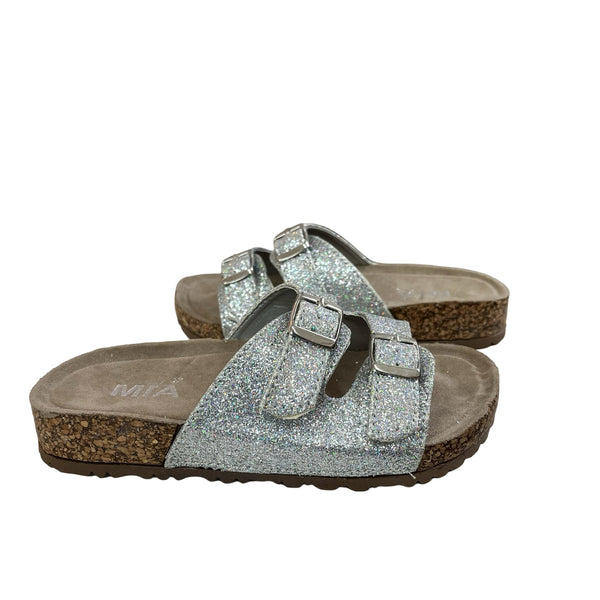 MIA Silver Glitter Sandals, New in Box - Size 11 - Bounce Mkt
