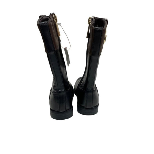 Michael Kors MK Black Brown Tall Boots with Tags Size 5