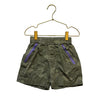 Mini Boden Green Camo Shorts, Purple Zippers - Size 5Y - Bounce Mkt