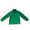 Mini Boden Green & Navy Trim 1/4 Zip Fleece Sweatshirt - Size 3 - Bounce Mkt