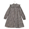 Mini Boden Tan, Olive & Navy Leopard Print Long Sleeve Dress - Size 11 - 12 - Bounce Mkt