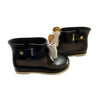 Mini Melissa Black & Ivory Bow Short Rain Boots - Size 10 - Bounce Mkt