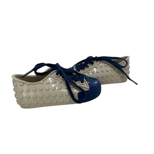 Mini Melissa Tan & Blue Lace - Up Shoes - Size 6 - Bounce Mkt