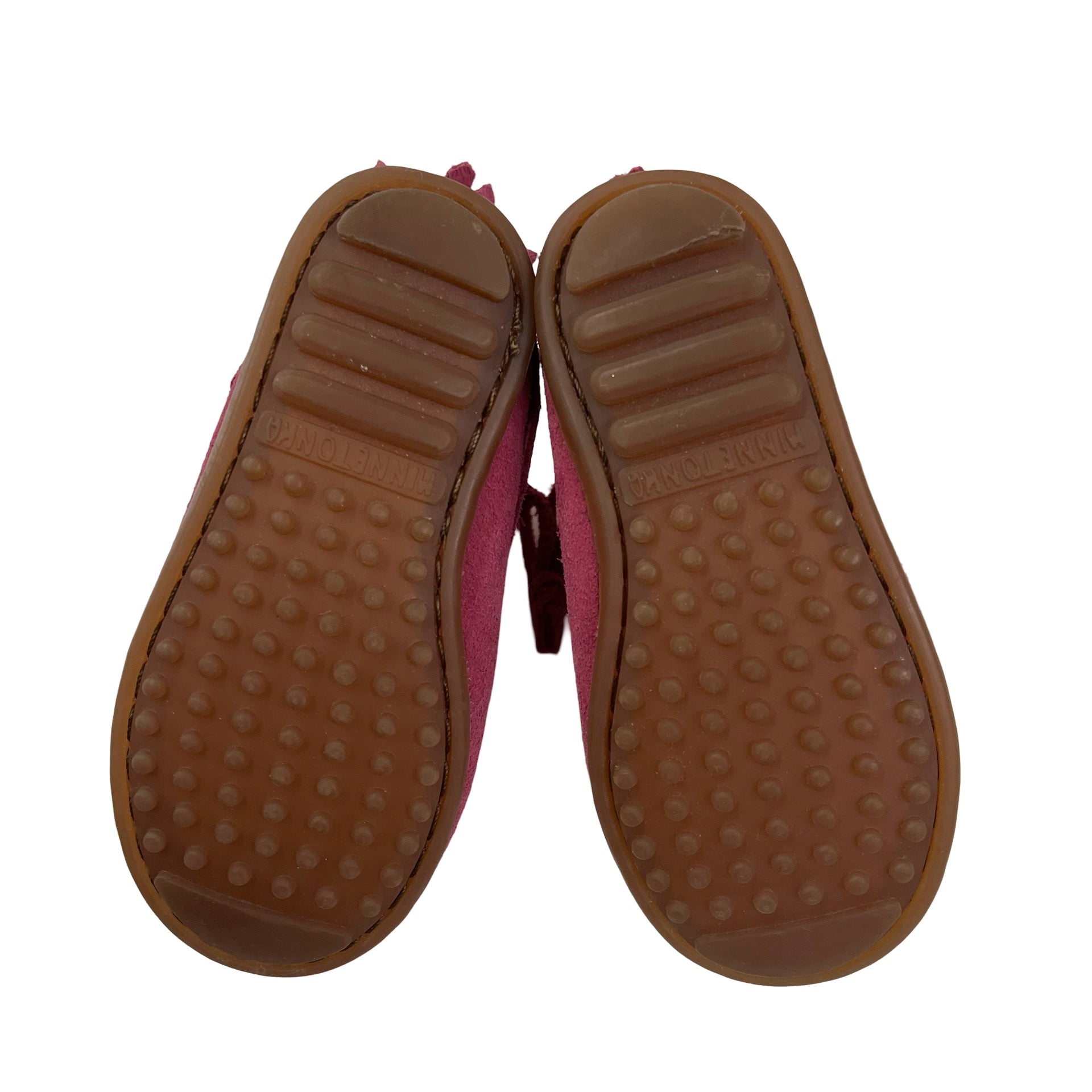 Minnetonka Pink Suede Fringe Boots - Size 7 - Bounce Mkt