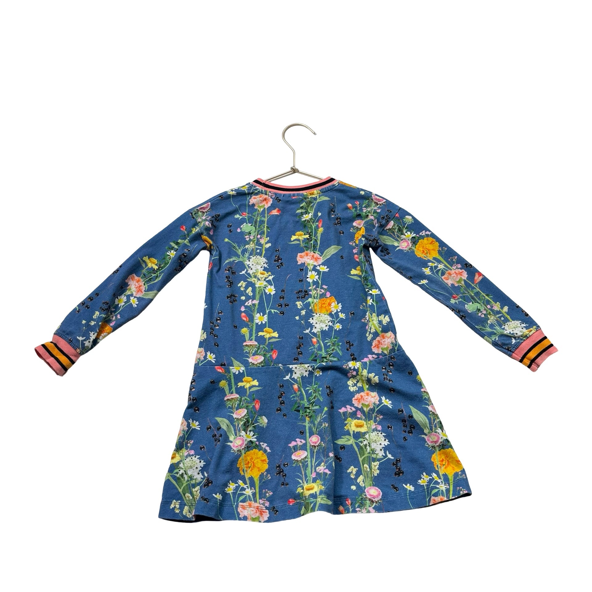 Molo Blue Wildflower Dress - Size 98 - 104 (3 - 4) - Bounce Mkt