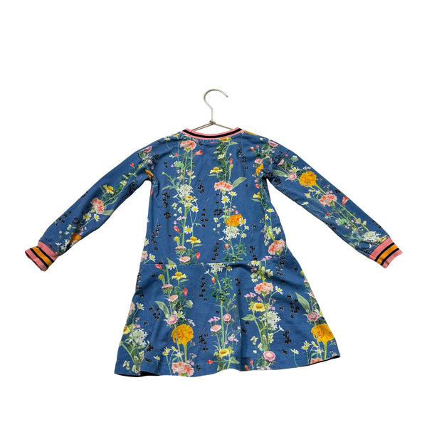 Molo Blue Wildflower Dress - Size 98 - 104 (3 - 4) - Bounce Mkt
