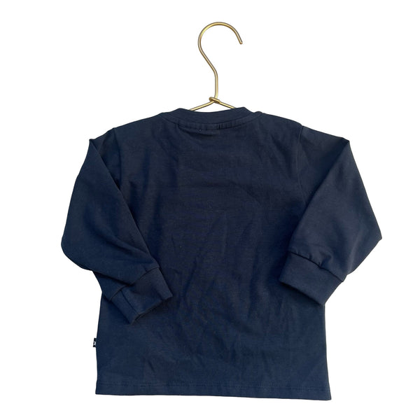 Molo Navy & Ivory Polar Bear Long Sleeve Shirt with Tag - Size 9 - 12 Months - Bounce Mkt