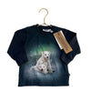Molo Navy & Ivory Polar Bear Long Sleeve Shirt with Tag - Size 9 - 12 Months - Bounce Mkt