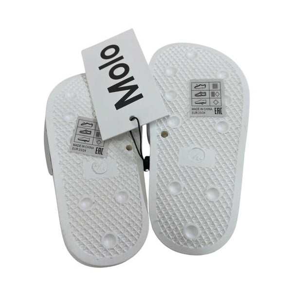 Molo White Butterfly Sandals with Tags - Size 8 (24) - Bounce Mkt