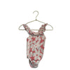 Mon Coeur Peach & Ivory Flower Print Swim Suit - Size 18 - 24 Mo - Bounce Mkt