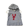 Monica + Andy Gray Hooded Lobster Shirt - Size 18 - 24 Mo - Bounce Mkt